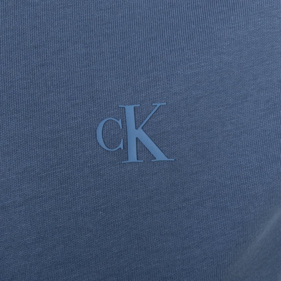 Calvin Klein Jeans Monologo T Shirt Blue